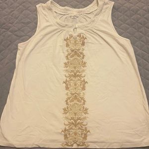 Women’s Croft & Barrow embroidered tank top